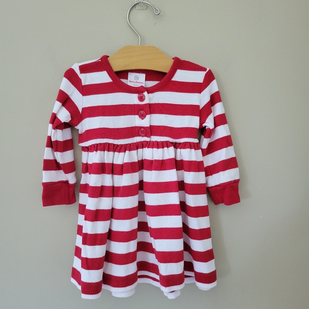 Hanna Andersson candycane striped dress